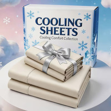 Cooling Bed Sheet Set Soft Wrinkle-Free Hypoa...