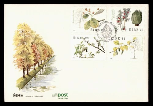 DR WHO 1984 IRELAND FDC TREE CACHET COMBO M68422