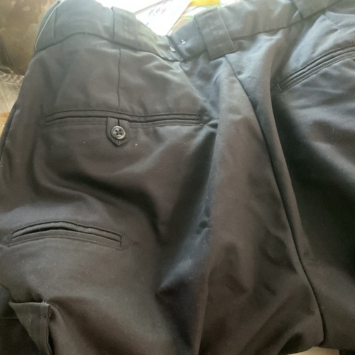 Elbeco Tek3 Men Uniform Pants Black 30x34” Cargo Zip Stretch Flex Waist Rise 12” - Picture 14 of 20