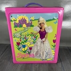 VINTAGE 1989 BARBIE Doll Trunk CARRYING CASE W/ Hidden Fold Out Room