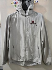 Vuori Jacket Mens M Gray Outdoor Trainer Shell Zip Hoodie High Neck Windbreaker