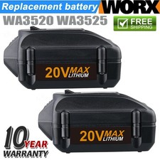 2X 18V 4000mAh Li-ion Battery For Worx WA3512.1 WA3512 WA3525 WA3520 WG545 WG155