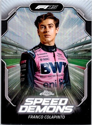 2025 Topps Chrome Formula 1 #SD-9 Franco Colapinto Speed Demons