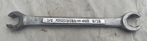 Vintage Craftsman 1/2" x 9/16" V 44171 Flare Nut Wrench