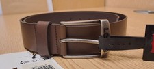 Image of Levi’s Men’s New Duncan Brown Leather Belt in Size 34-36”, 90 BNWT Italian Levis