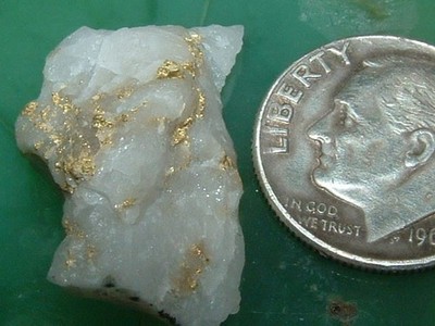 16TO1 MINE GOLD QUARTZ SPECIMEN 2.78 GRAM CALIFORNIA GOLD AND QUARTZ