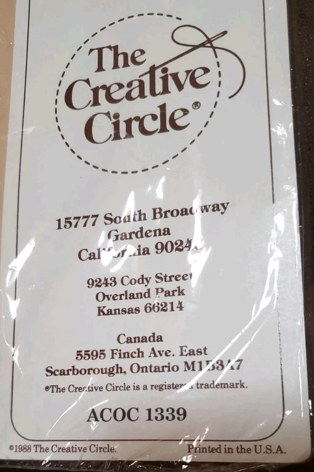 Vintage The Creative Circle Lace Net Darning Kit 1341 Initial Bookmarks - Image 3 of 4