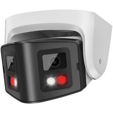 4MP Dual Lens PoE IP Outdoor with 170  Panoramic Wide Angle,Full Color IR Ni...