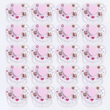 100pcs Cute Magnetic Pacifier Bear for Reborn Baby Dolls Accessories Kits DIY