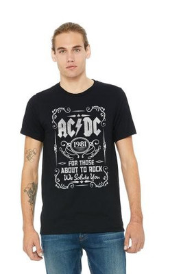 AC/DC  1981  For Those About To Rock T-Shirt New