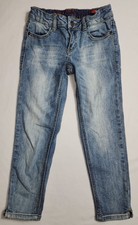 Arizona Boys Size 8 denim jeans light blue bleached wash slim fit