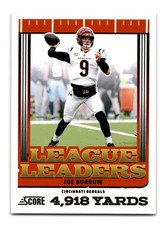 Joe Burrow 2025 Score League Leaders Football #1 Cincinnati Bengals Mint