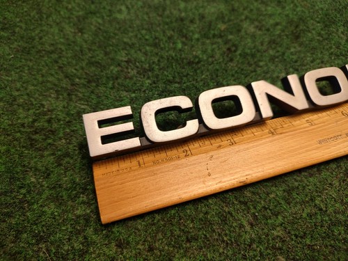 FORD ECONOLINE 150 REAR GATE EMBLEM BADGE Name Plate 1992-1998 LOGO OEM USED 4S5 - Picture 2 of 8