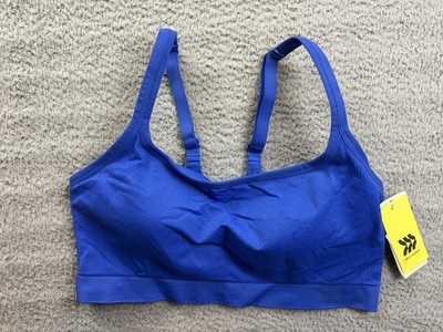 All in Motion Womens XXL Blue Seamless Light Support Cami Sports Bra