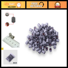 Pack Of 100 Gray Plastic Tire Valve Stem Caps - Tpms Replacement For Cars Truc Pack Of 100 Gray Plastic Tire Valve Stem Caps - Tpms Replacement For Cars Truc
