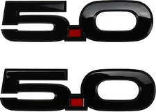 OEM NEW 2015-2018 Ford Mustang GT 5.0L V8 Black Fender Emblem - PAIR LH RH Kit