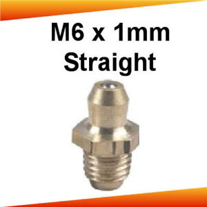 6mm STRAIGHT GREASE NIPPLE DRIVE FIT PACK OF 100
