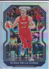 ELENA DELLE DONNE Washington Mystic RARE SILVER PRIZMS Basketball WNBA Card!