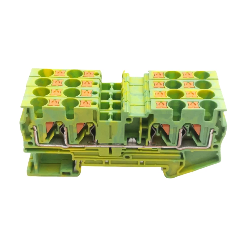 50PCS New Phoenix Type PT 4-QUATTRO-PE Grounding Terminal 800V 24A 3211809 - Image 3 of 3