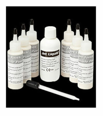 #ad Lang Jet Tooth Shade 6 1 Kit Fast Curing Camp;B Acrylic Resin Powder amp; Liquid $134.95