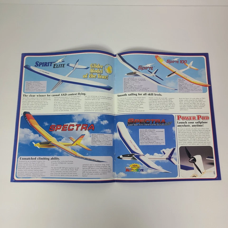Great Planes VTG Edition 8 R/C Airplanes & Acc. Catalog Print Ad Ephemera Decor - Image 3 of 4
