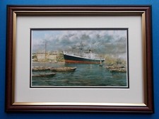 FRAMED SHIPPING PRINT  CLAN MENZIES AT ZANZIBAR