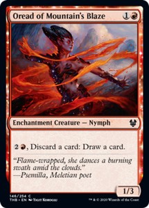 Oread of Mountain's Blaze x4 - Theros Beyond Death - NM-Mint, English - Theros B