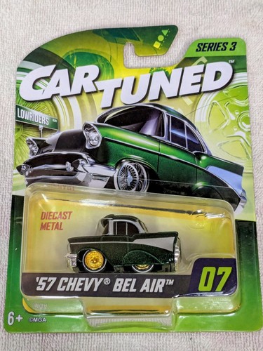 CHASE MGA CAR TUNED LOWRIDERS SERIES 3 #07 '57 CHEVY BEL AIR CHASE