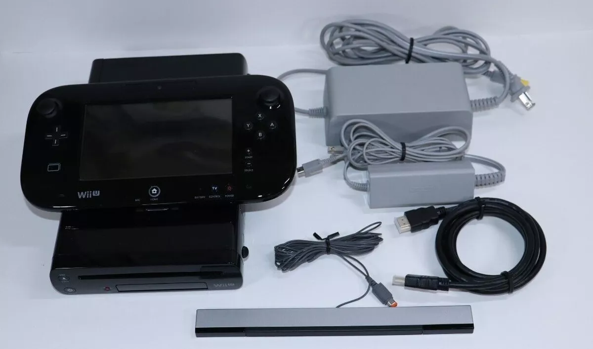 Nintendo Wii U Black 32GB Deluxe System Original Replacement Console