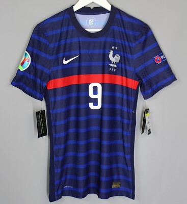 NWT FRANCE NATIONAL TEAM 2020 HOME PLAYER ISSUE JERSEY SHIRT #9