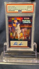 2022 LEAF VIVID NOLAN RYAN PAINTING CORNERS AUTO NAVY BLUE #PCNR1 PSA 10 GEM MT