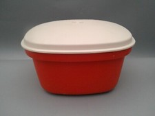 Vintage 70's Tupperware Orange Harvest  rice cooker veg steamer