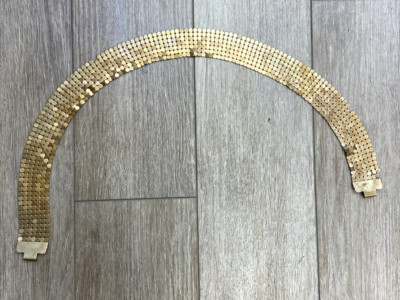 Vintage 1980\'s chunky gold double chain belt O/S station links textured disks Vintage | Accessories | Multistone Vintage Belt 28 | Poshmark main image 3