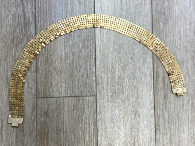 Vintage 1980s Gold Tone Chain Link Belt Statement Piece AS  display picture 2
