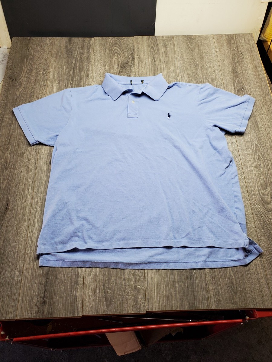 Vintage Ralph Lauren Polo Men 2XL Blue Stock#017
