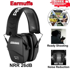 PROHEAR 016 Ear Protection Safety Earmuffs for Shooting, NRR 26dB Noise Foldable
