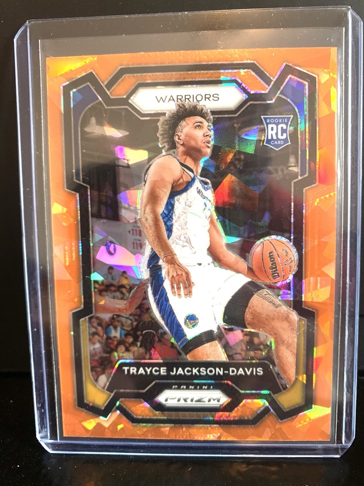 2023-24 Panini Prizm - Orange Ice Prizm #148 Trayce Jackson-Davis (RC)