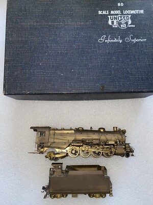 United Scale Models Brass Train Class L-1S HO Gauge Train & Tender in Box Rare