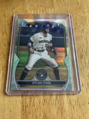2023 Bowman Baseball Dylan O'Rae 1st Bowman Lunar Glow Chrome Refractor SP