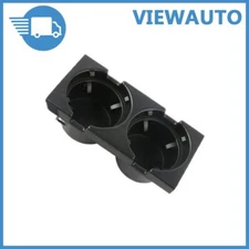 New Front Center Console Cup Holder Fit for 1999-2006 BMW E46 3 Series Black