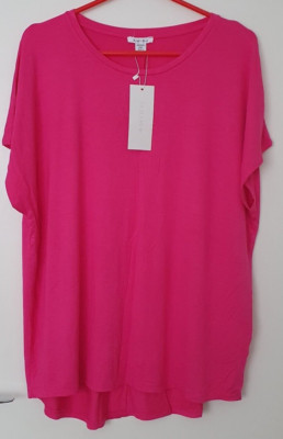Amisu  ,women  ,top , pink ,short sleeves  , XXL size  ,brand new with tags