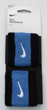 Nike Swoosh Singlewide Wristbands Adult Black/Star Blue/White
