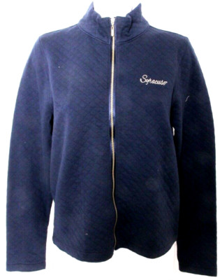 Syracuse University SU Orange Gear Full Zip Long Sleeve quilted Jacket Women's M