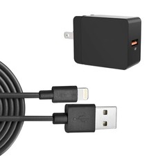 6ft Long Cable 18W Fast Home Charger Power Cord Wall AC Adapter Sync for Tablets