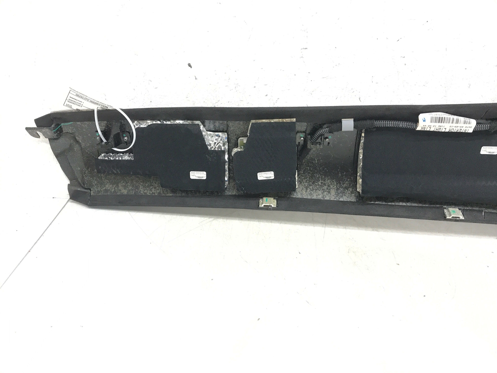 ASTON MARTIN RAPIDE LEFT REAR ROOF C PILLAR TRIM PANEL COVER BLACK SUEDE OEM