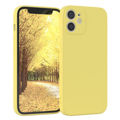 Für Apple iPhone 12 Mini Handyhülle Silikon Back Cover Schutz Case Handy Gelb