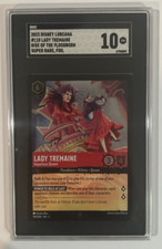 Graded 2023 Disney Lorcana Lady Tremaine Rise of The Floodborn Foil Card