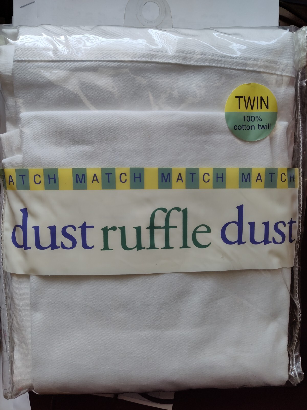 NEW TWIN dust ruffle white 100 cotton twill eBay