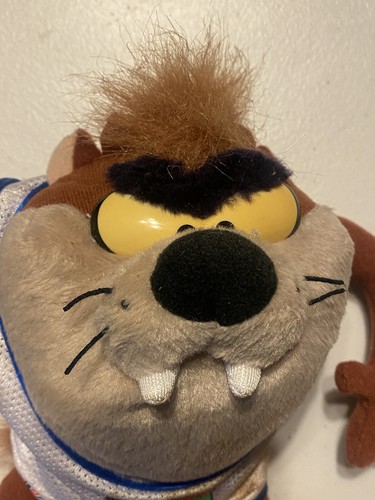 Vintage 1996 Looney Tunes Space Jam Taz Tasmanian Devil Plush 8” McDonald’s - Picture 3 of 10