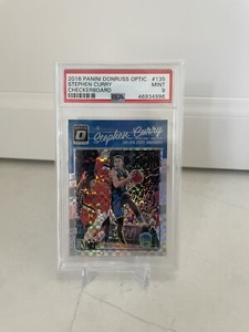2016 panini donruss optic stephen curry psa 9 checkerboard